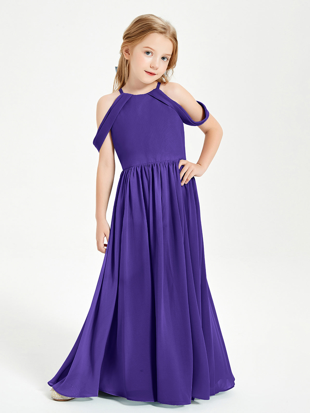 Dreamy Off the Shoulder Bridesmaid Gown for Junior Regency